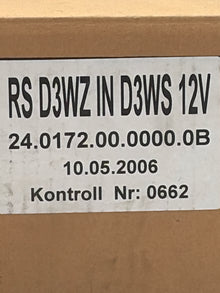 Eberspächer RS D3WZ IN D3WS 12V 24.0172.00.0000.0B