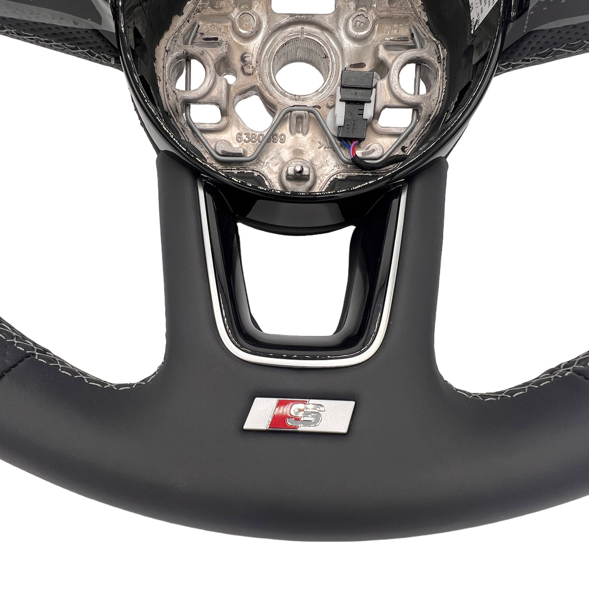 Audi A1 A3 S-Line Multifunktionssportlenkrad Leder 82A419091AC QQT – B-Ware – Ansicht 3