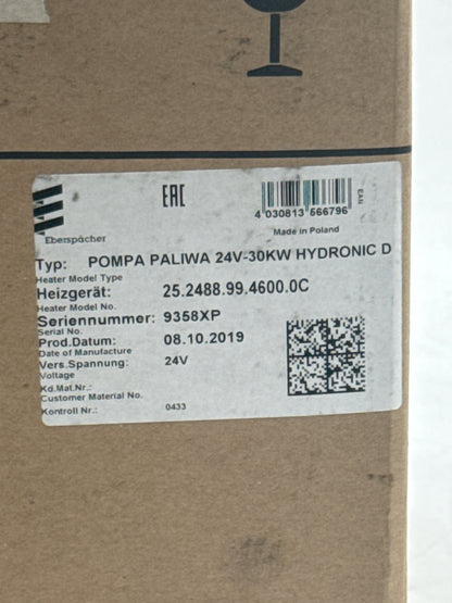 Eberspächer POMPA PALIWA 24V-30KW HYDRONIC D 25.2488.99.4600.0C