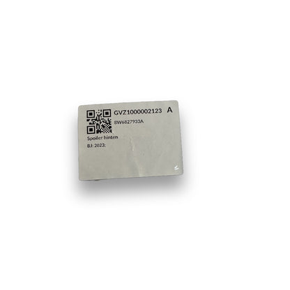 Audi Carbon-Heckspoiler 8W6827933A - Verpackung