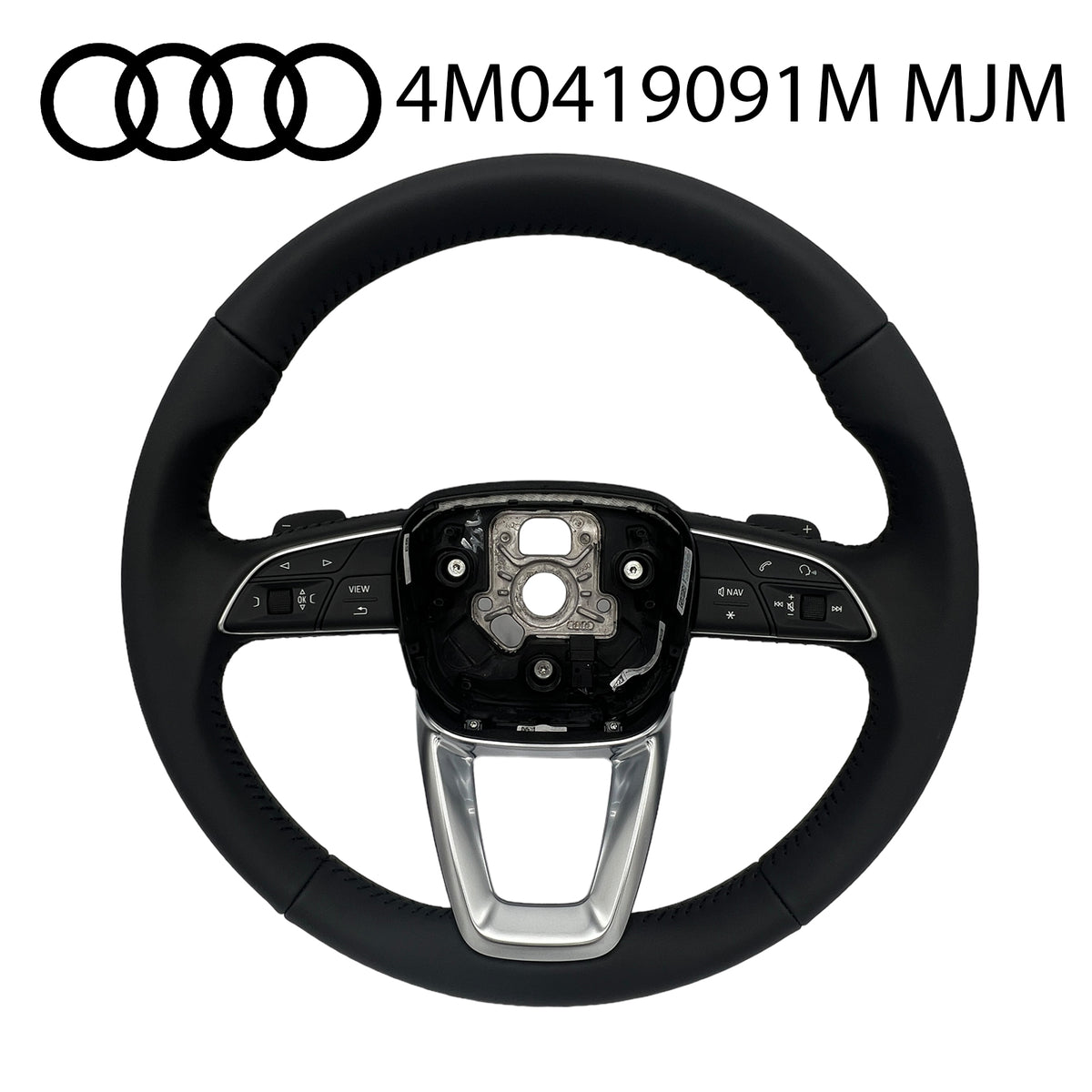 Audi A4 Q5 Q7 Multifunktionssportlenkrad Leder Tiptronic 4M0419091M MJM – Titelbild