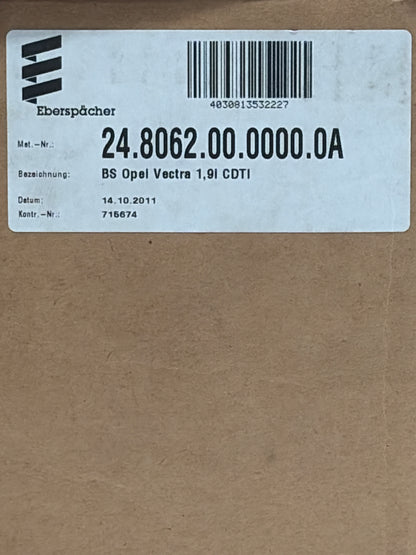 Eberspächer BS Opel Vectra 1,9l CDTI 24.8062.00.0000.0A