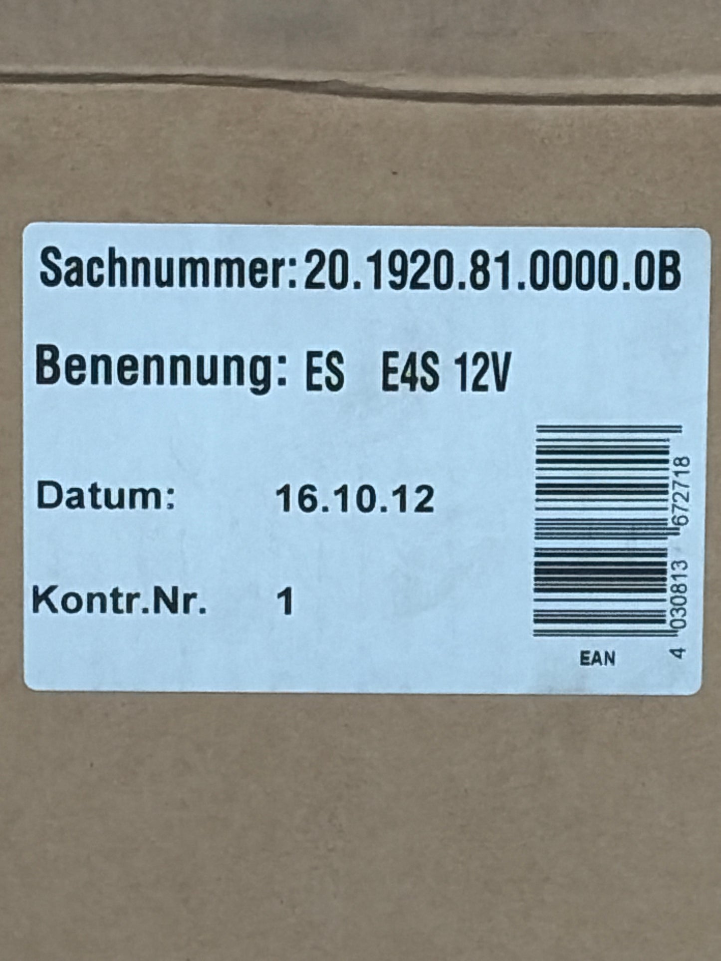 Eberspächer ES E4S 12V 20.1920.81.0000.0B