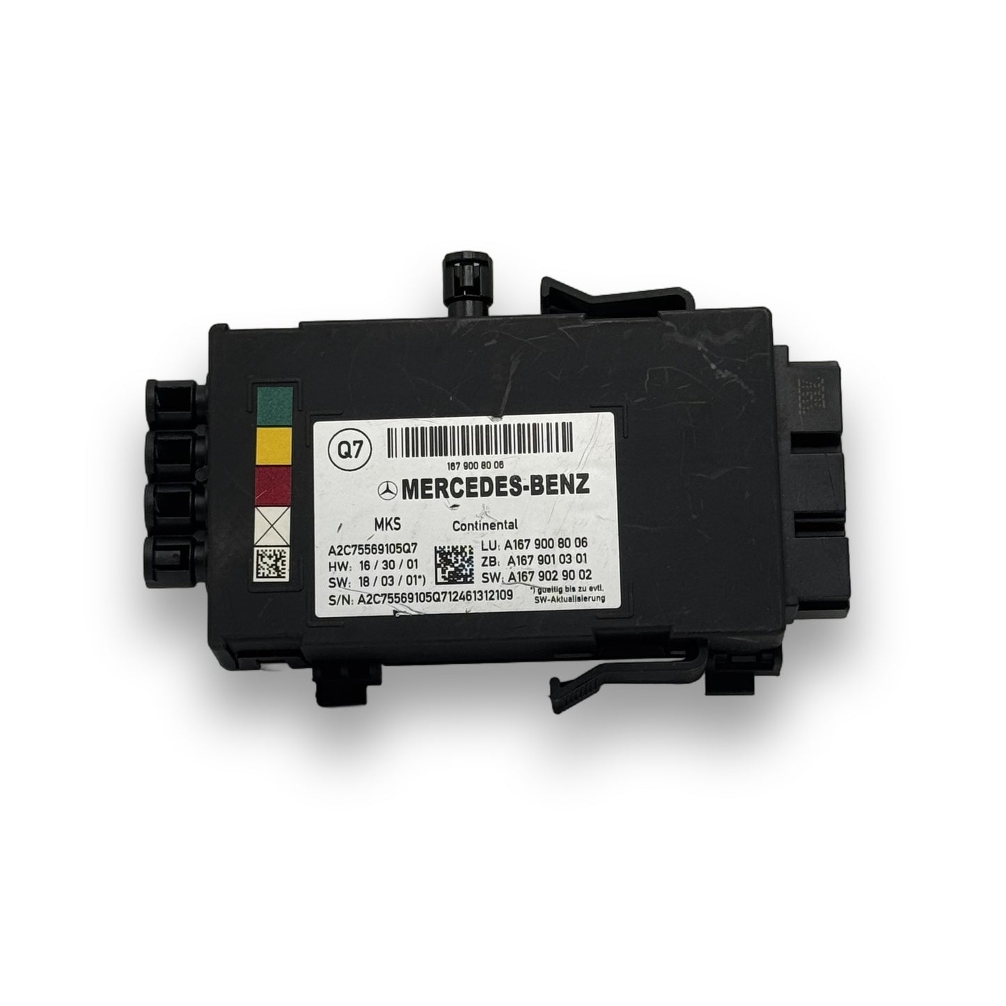 Steuergeräte (ECU / TCU) Mercedes-Benz A1679008006 – Vorderseite