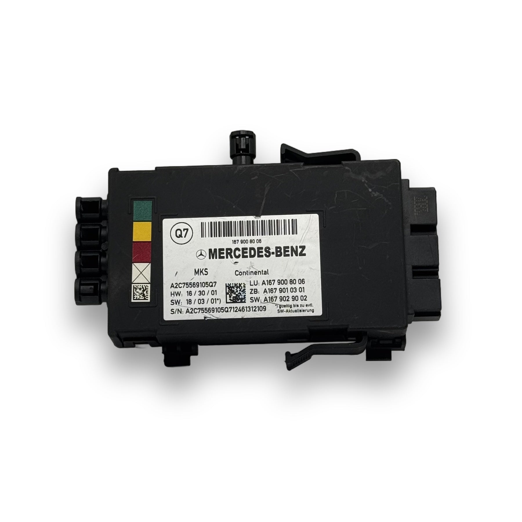 Steuergeräte (ECU / TCU) Mercedes-Benz A1679008006 – Vorderseite