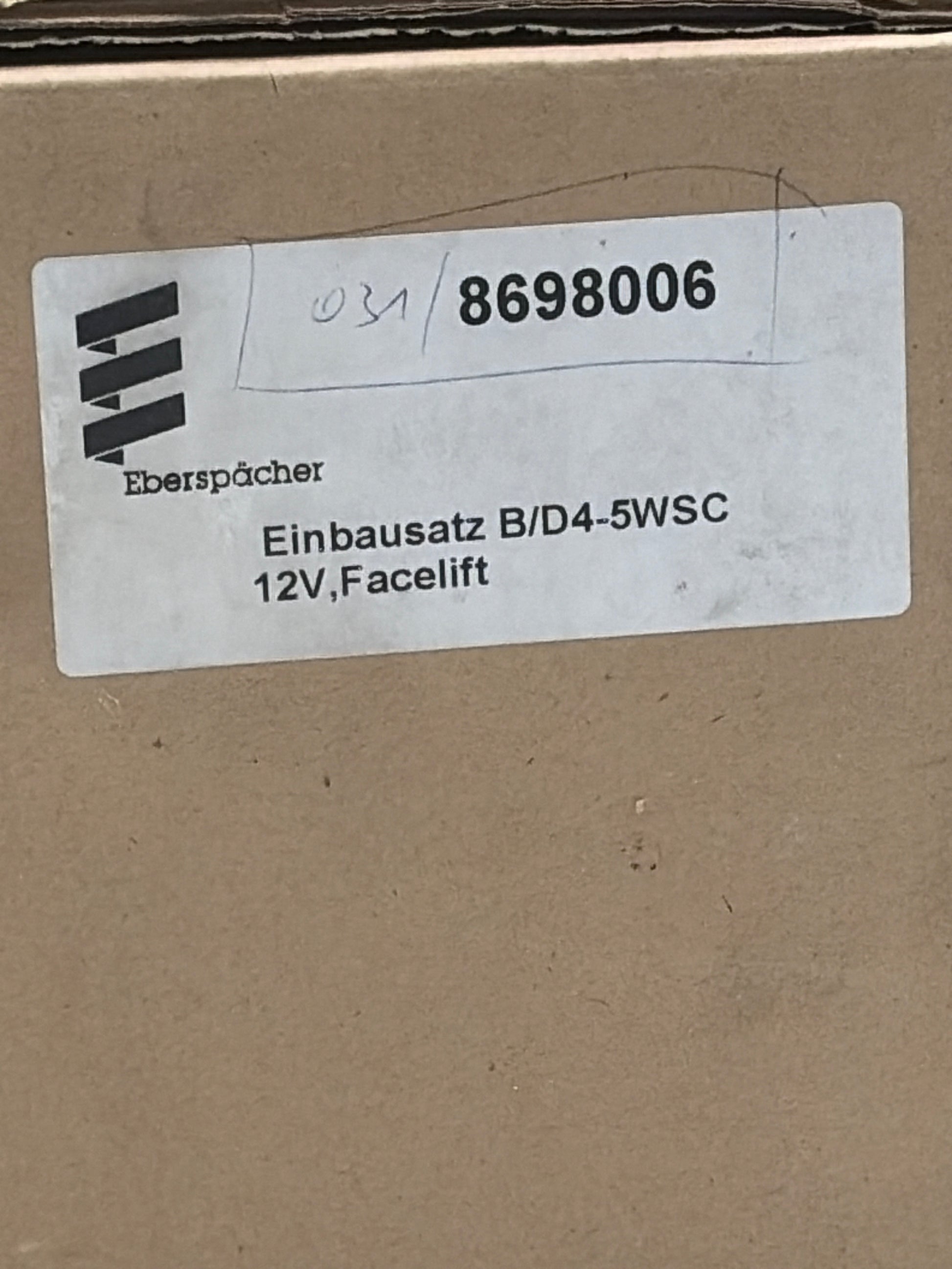 Eberspächer Einbausatz B/D4-5WSC 12V,Facelift 8698006
