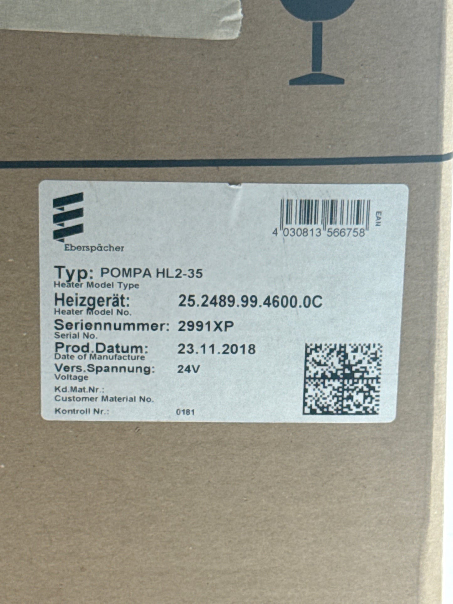 Eberspächer POMPA HL2-35 25.2489.99.4600.0C