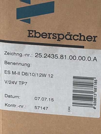 Eberspächer ES M-II D8/10/12W 12V/24V TP7 25.2435.81.0000.0A