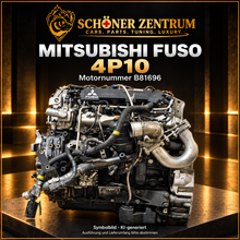 Mitsubishi FUSO 4P10 – Angebot Motornummer B81696. KI-generiertes Symbolbild im Schöner-Zentrum-Stil; Ausführung und Lieferumfang bitte abstimmen.
