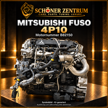 Mitsubishi FUSO 4P10 – Angebot Motornummer B82150. KI-generiertes Symbolbild im Schöner-Zentrum-Stil; Ausführung und Lieferumfang bitte abstimmen.