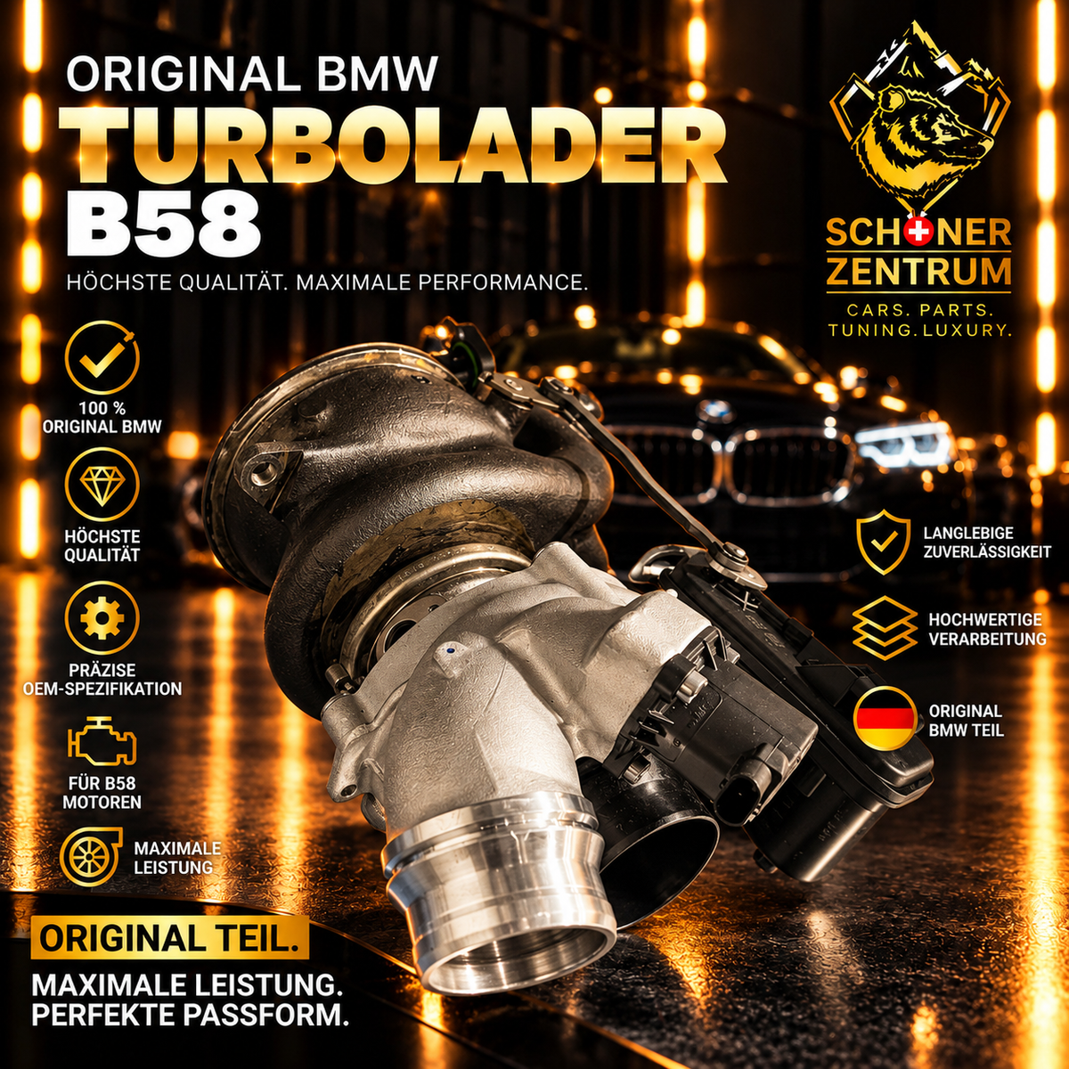 Original BMW B58B30P Turbolader – Schöner Zentrum Premium-Produktbild