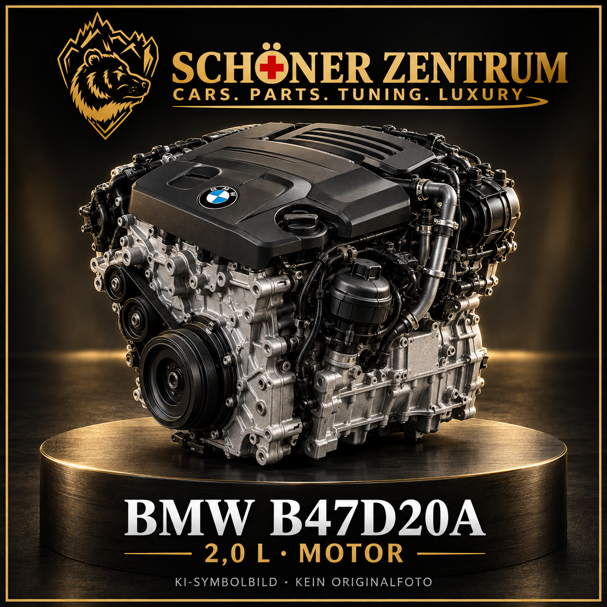 B47D20A Motor – KI-Symbolbild, kein Originalfoto des angebotenen Motors