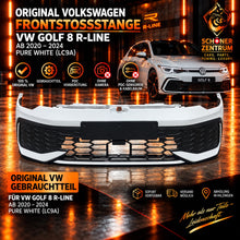 Original VW Golf 8 R-Line Frontstoßstange Pure White LC9A Vorderseite