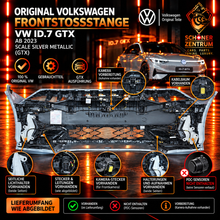 Original VW ID.7 GTX Frontstoßstange Scale Silver Metallic – Rückseite und Lieferumfang