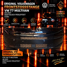 Original VW T7 Multivan Frontstoßstange Deep Black Perleffekt C9X