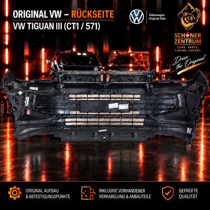 Original VW Tiguan III CT1 Frontstoßstange Rückseite Verkabelung
